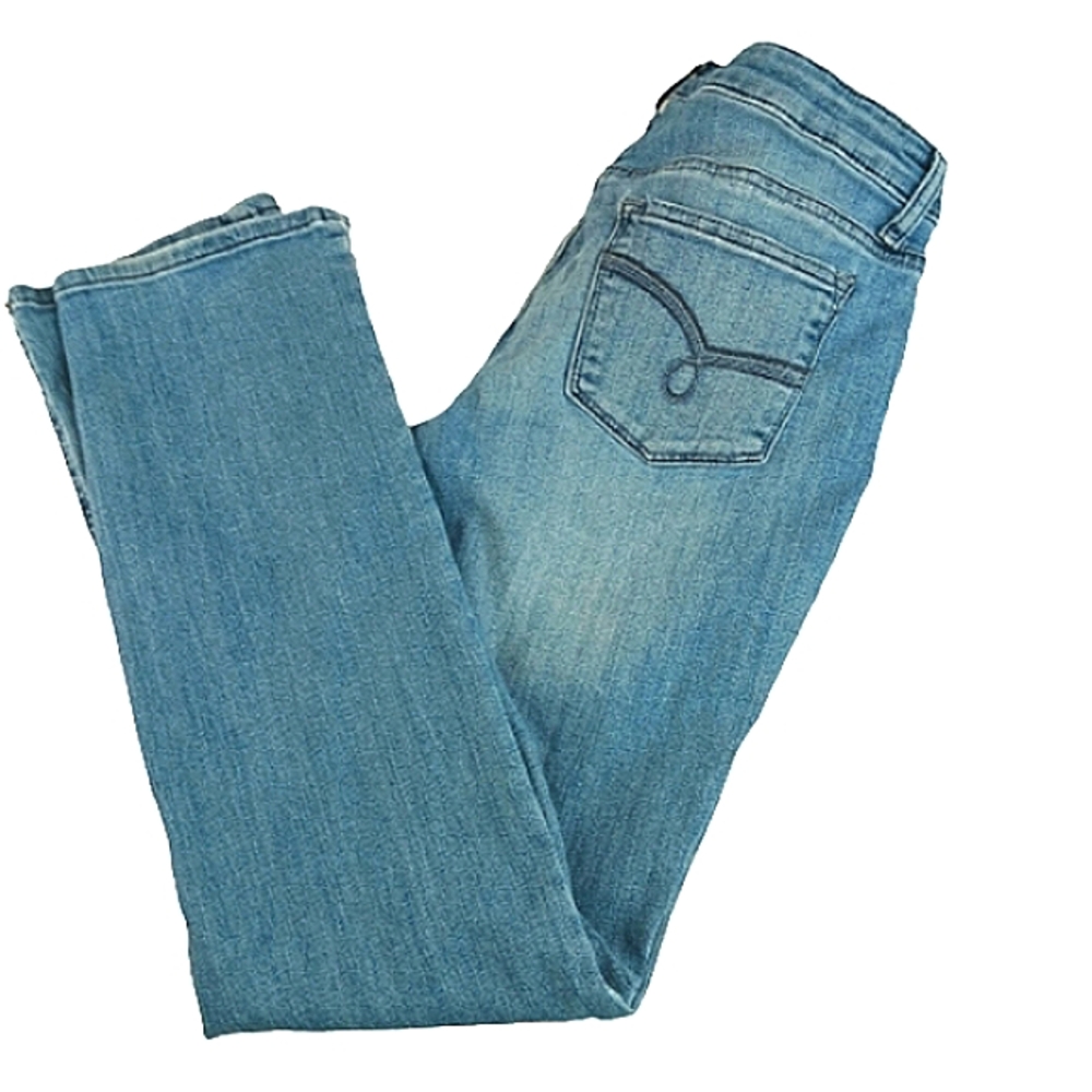 LEE Jeans Stretch Waist 30-32 Distressed Riders Light Wash